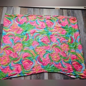 Lilly Pulitzer Riley Infinity Loop Scarf So A Peeling Pattern Elephant Pink